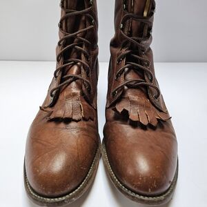 Women' Brown Leather Boots